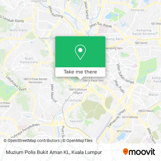 Muzium Polis Bukit Aman KL map