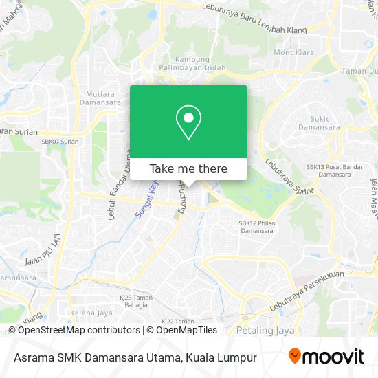 Peta Asrama SMK Damansara Utama