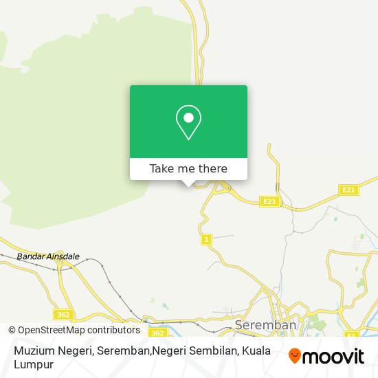 Peta Muzium Negeri, Seremban,Negeri Sembilan