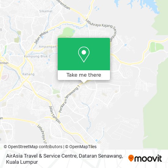 AirAsia Travel & Service Centre, Dataran Senawang map