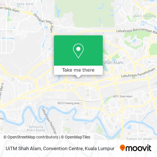 UiTM Shah Alam, Convention Centre map