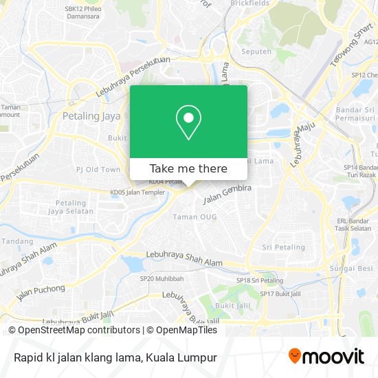 Peta Rapid kl jalan klang lama