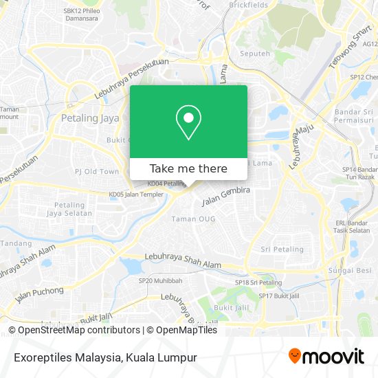 Peta Exoreptiles Malaysia