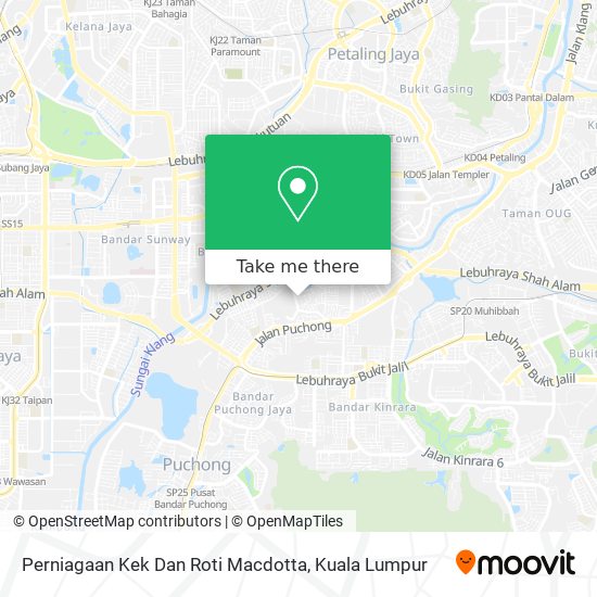 Perniagaan Kek Dan Roti Macdotta map