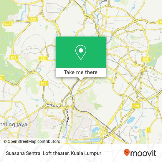 Peta Suasana Sentral Loft theater