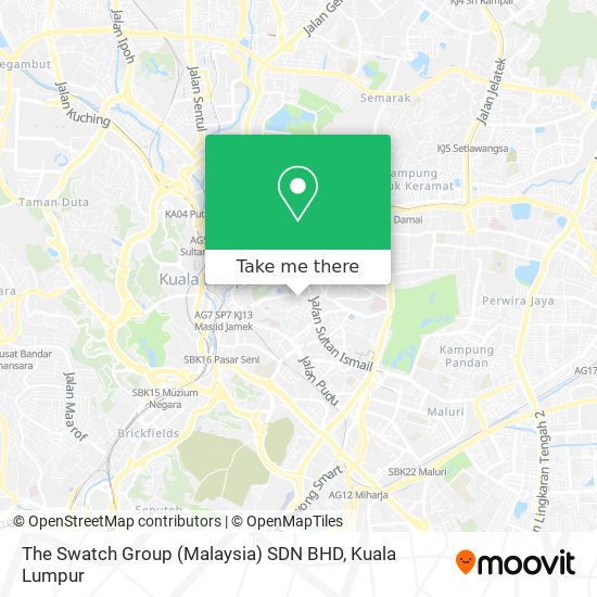 The Swatch Group (Malaysia) SDN BHD map