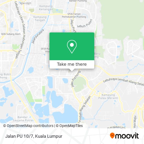 Jalan PU 10/7 map