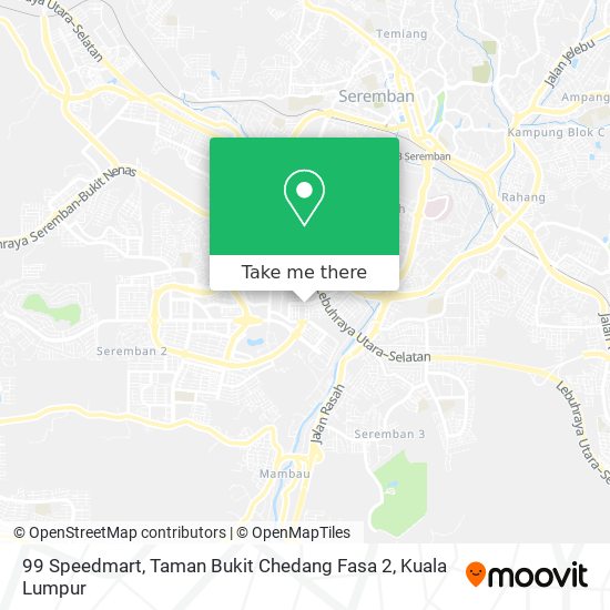 99 Speedmart, Taman Bukit Chedang Fasa 2 map