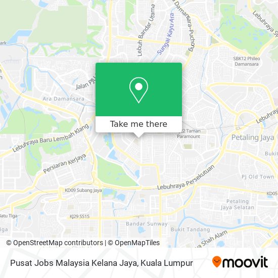 Peta Pusat Jobs Malaysia Kelana Jaya