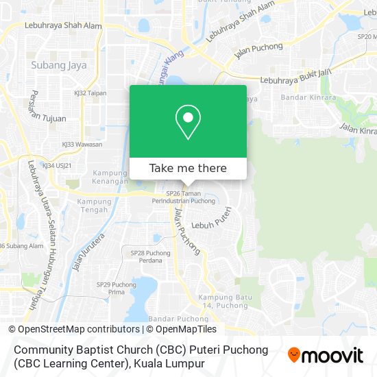 Community Baptist Church (CBC) Puteri Puchong (CBC Learning Center) map