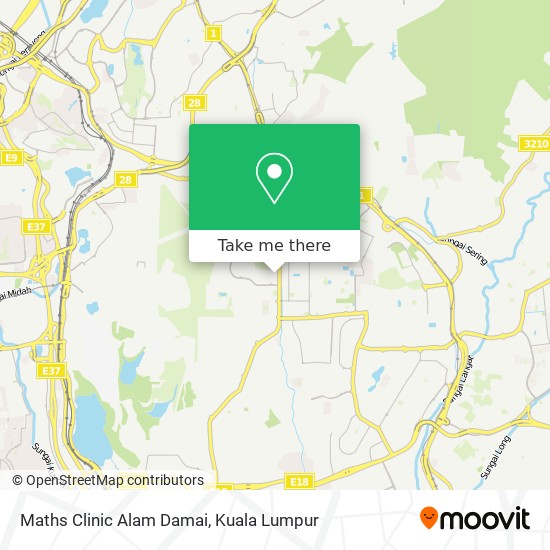 Maths Clinic Alam Damai map