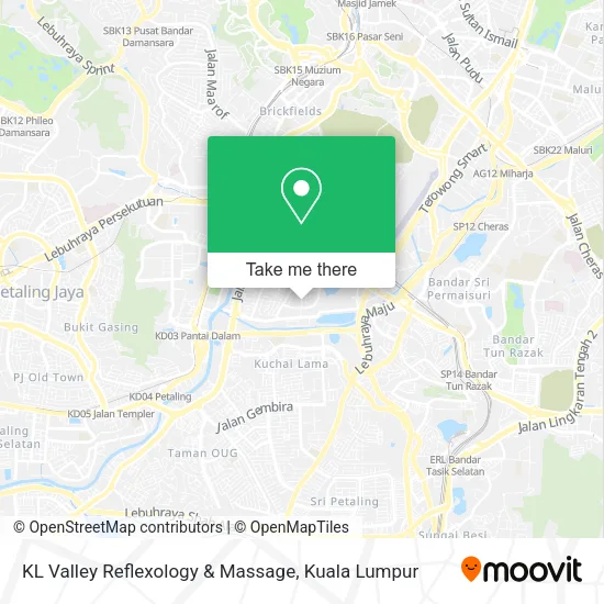 KL Valley Reflexology & Massage map