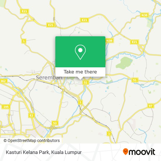 Kasturi Kelana Park map