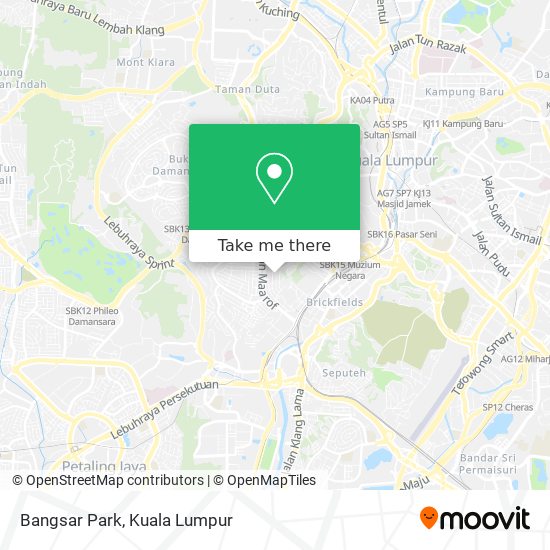 Peta Bangsar Park