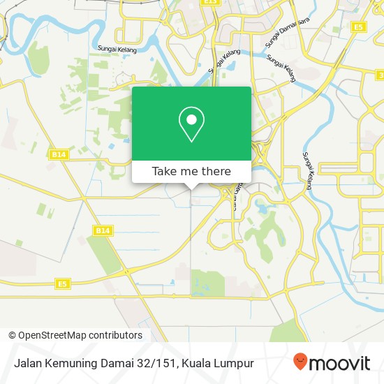 Peta Jalan Kemuning Damai 32/151