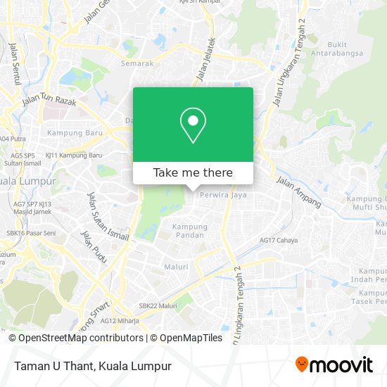 Taman U Thant map