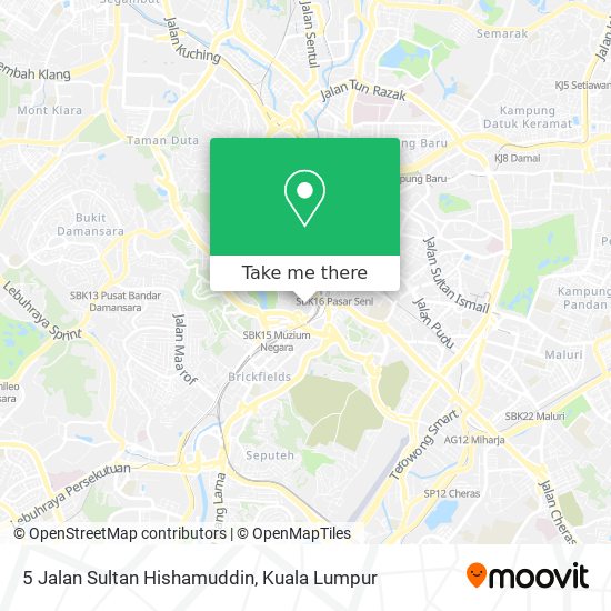 Peta 5 Jalan Sultan Hishamuddin