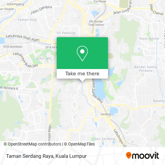 Peta Taman Serdang Raya