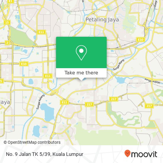 No. 9 Jalan TK 5/39 map