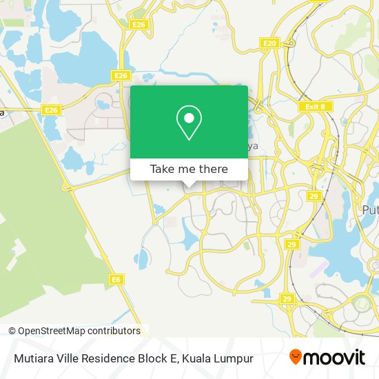 Mutiara Ville Residence Block E map