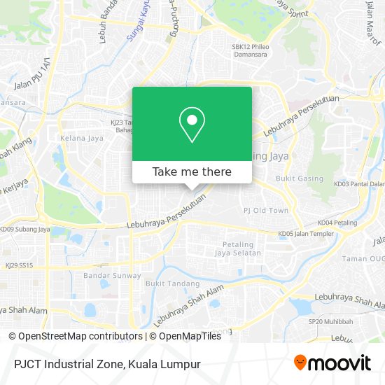 PJCT Industrial Zone map