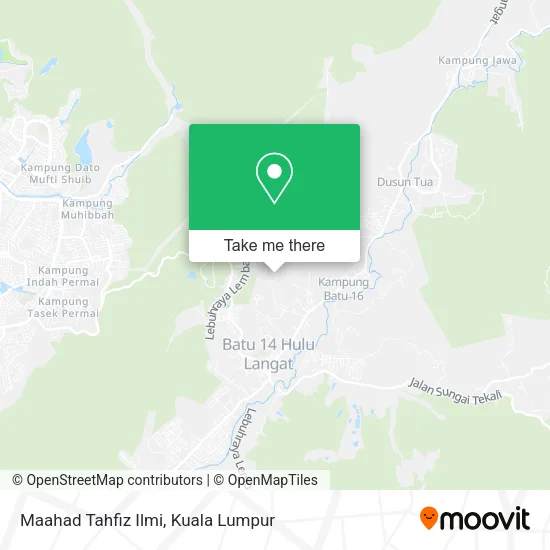 Maahad Tahfiz Ilmi map