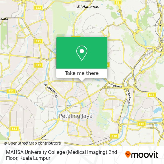 Peta MAHSA University College (Medical Imaging) 2nd Floor