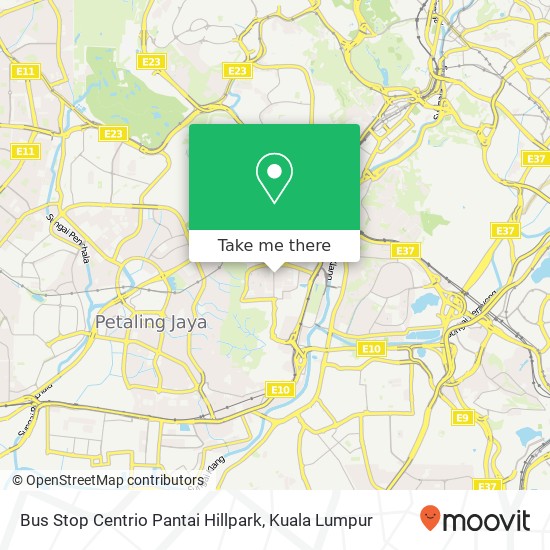 Bus Stop Centrio Pantai Hillpark map