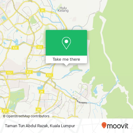 Taman Tun Abdul Razak map