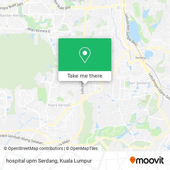 hospital upm Serdang map