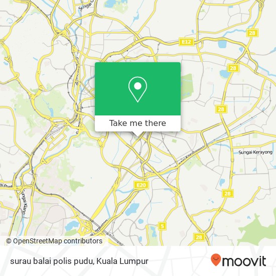 surau balai polis pudu map