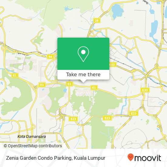 Zenia Garden Condo Parking map