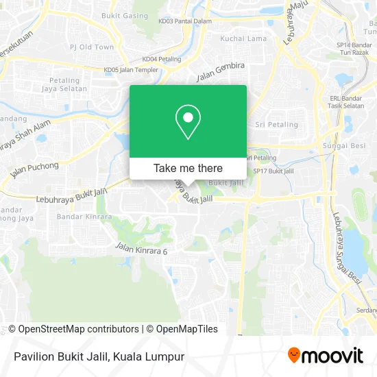 Pavilion Bukit Jalil map