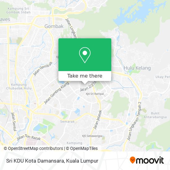 Peta Sri KDU Kota Damansara