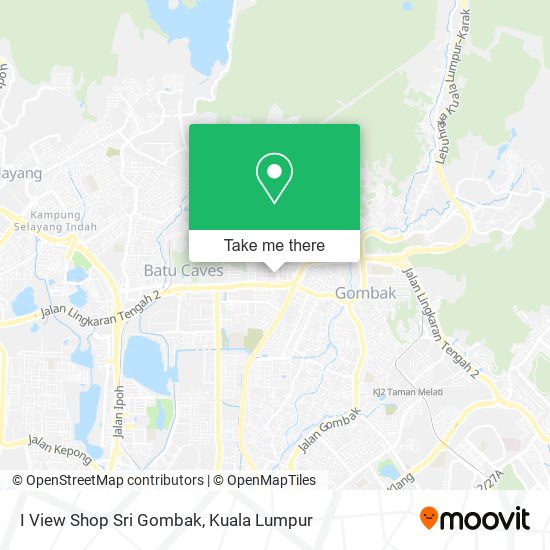 Peta I View Shop Sri Gombak