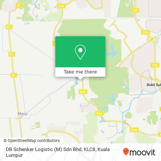 Peta DB Schenker Logistic (M) Sdn Bhd, KLC8