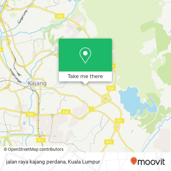 jalan raya kajang perdana map