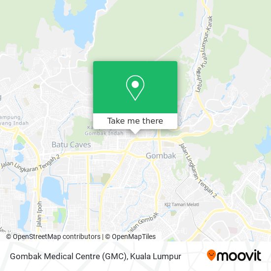 Gombak Medical Centre (GMC) map