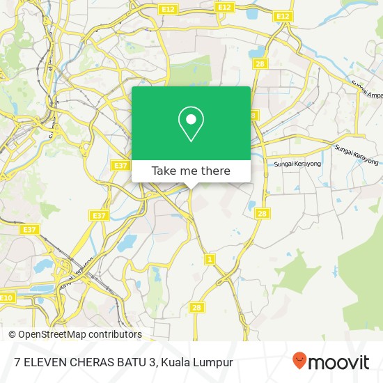 7 ELEVEN CHERAS BATU 3 map
