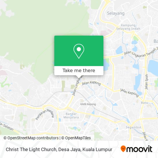 Christ The Light Church, Desa Jaya map