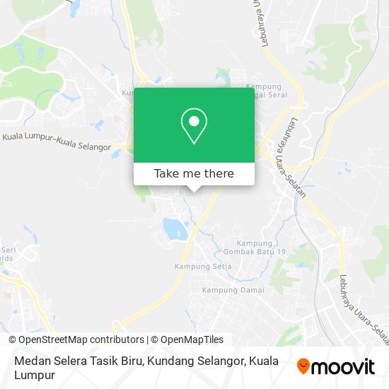 Peta Medan Selera Tasik Biru, Kundang Selangor