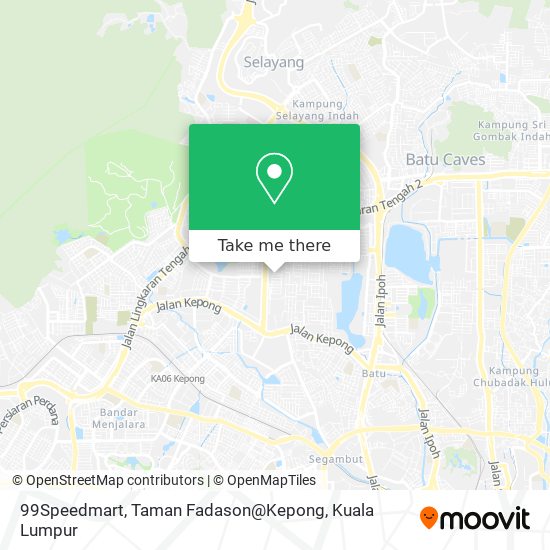 Peta 99Speedmart, Taman Fadason@Kepong