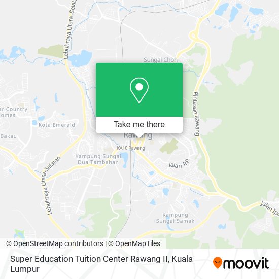 Super Education Tuition Center Rawang II map
