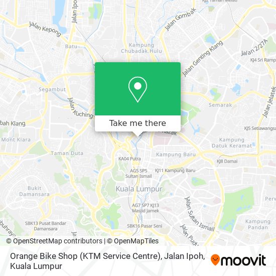 Orange Bike Shop (KTM Service Centre), Jalan Ipoh map