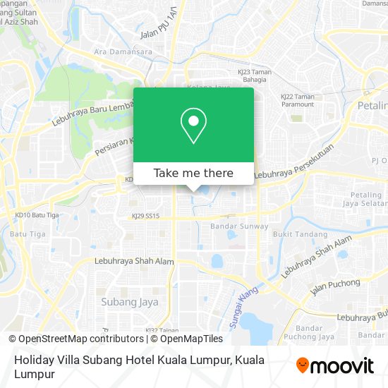 Peta Holiday Villa Subang Hotel Kuala Lumpur
