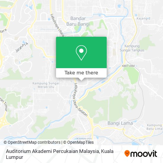 Auditorium Akademi Percukaian Malaysia map