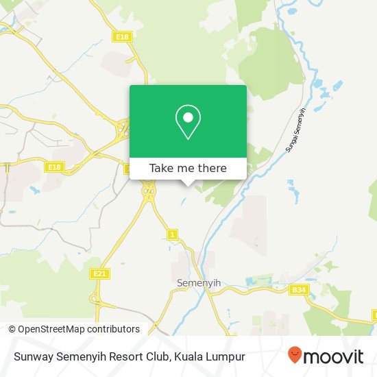 Sunway Semenyih Resort Club map