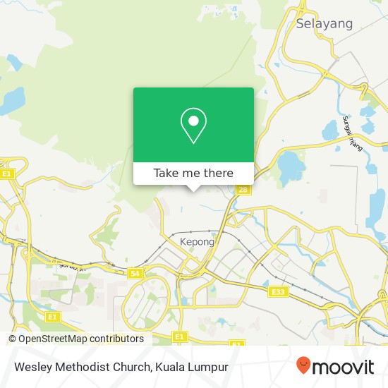 Wesley Methodist Church map