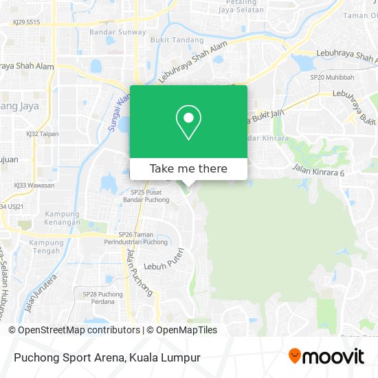 Puchong Sport Arena map