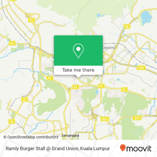 Ramly Burger Stall @ Grand Union map